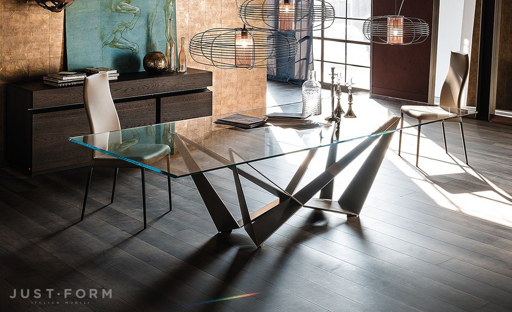 Стеклянный стол Skorpio фабрика Cattelan Italia фотография № 8