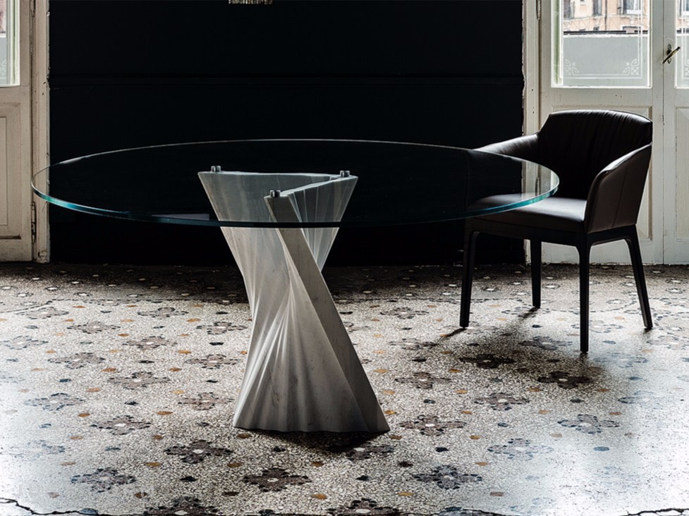 Стеклянный стол Plisset фабрика Cattelan Italia фотография № 3