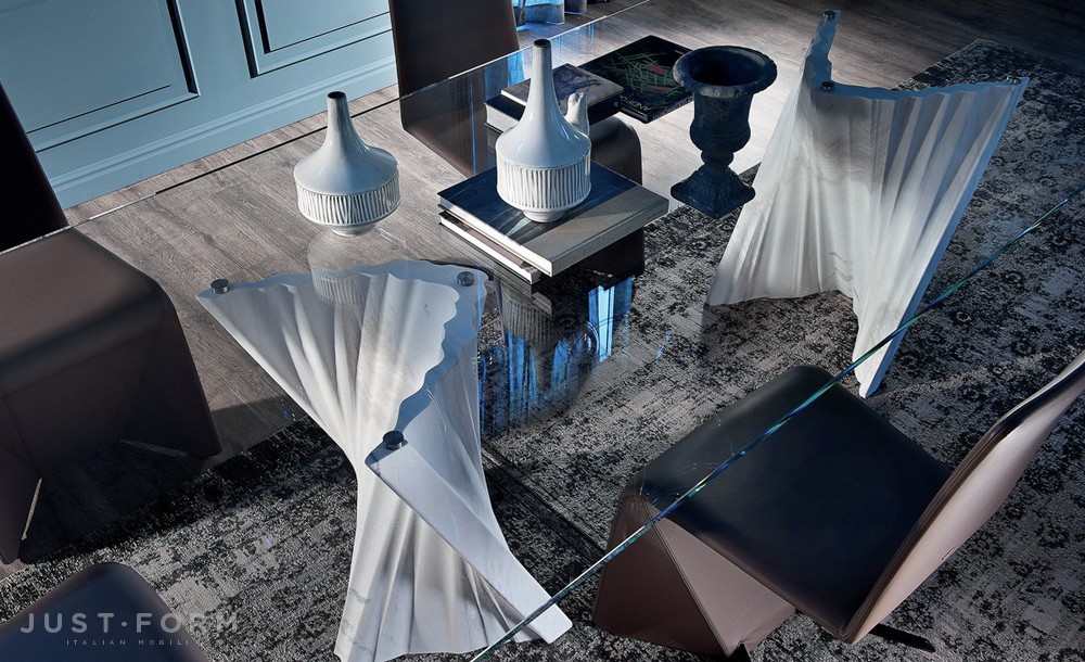 Стеклянный стол Plisset фабрика Cattelan Italia фотография № 2