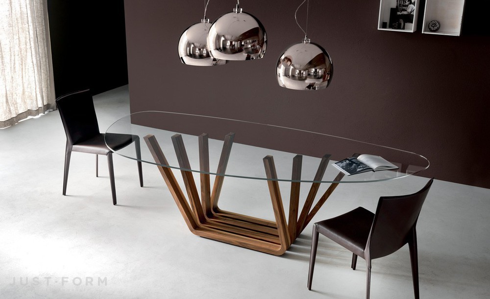 Стеклянный стол Domino фабрика Cattelan Italia фотография № 3