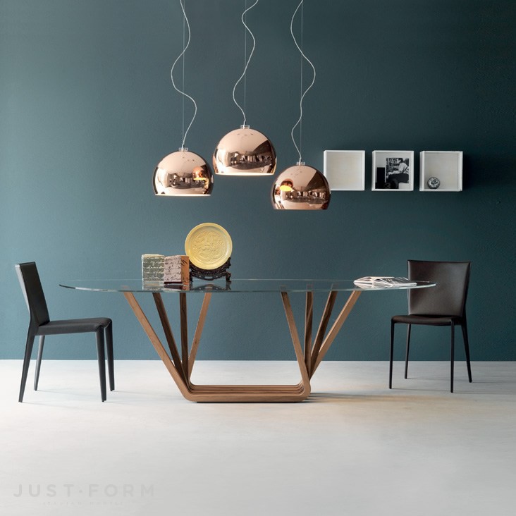 Стеклянный стол Domino фабрика Cattelan Italia фотография № 4