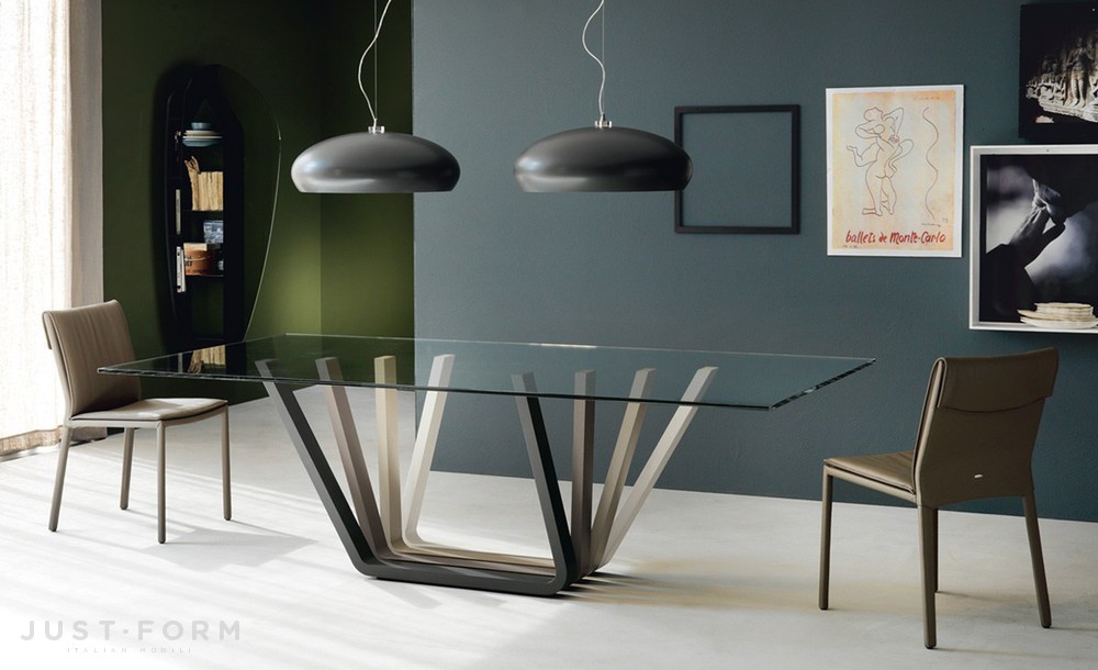 Стеклянный стол Domino фабрика Cattelan Italia фотография № 2