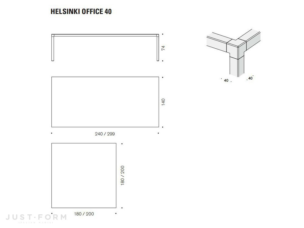 Письменный стол Helsinki Office фабрика Desalto фотография № 3