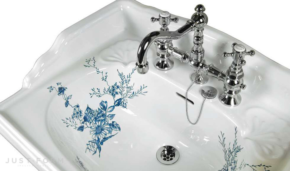 Раковина Victorian Lavabo Colonna Decorata Blue фабрика GENTRY HOME фотография № 1