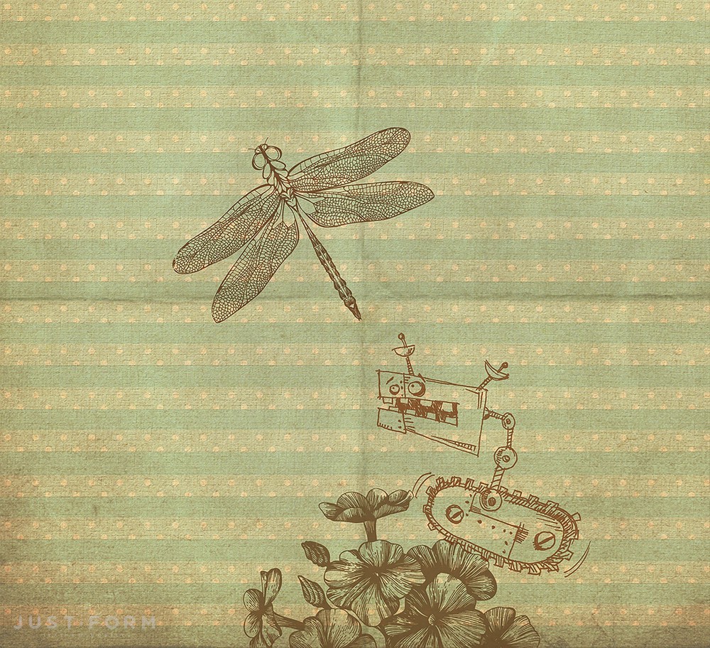 Обои Bye Bye Dragonfly фабрика Inkiostro Bianco фотография № 2