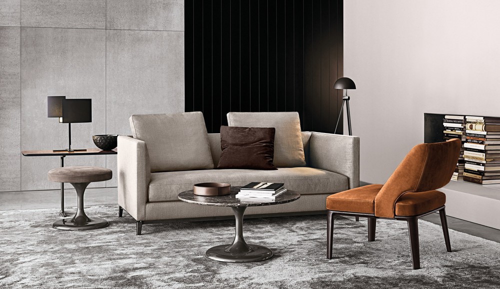 Модульный диван Andersen Slim 90 фабрика Minotti фотография № 3