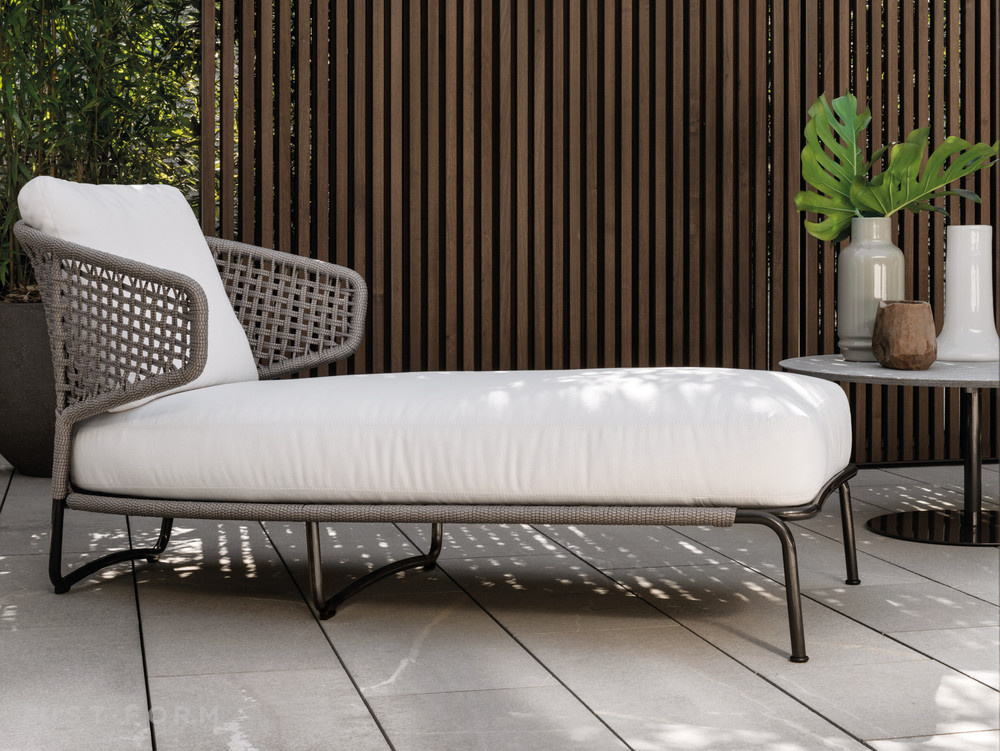  Chaise Longue Aston Cord Outdoor Chaise Lounge фабрика Minotti фотография № 2