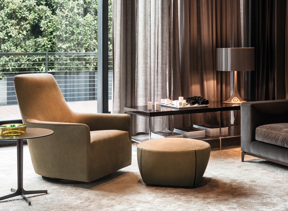 Кресло Portofino фабрика Minotti фотография № 4