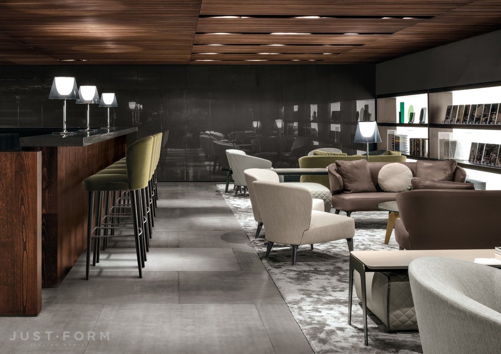 Барный стул Aston Stool фабрика Minotti фотография № 5