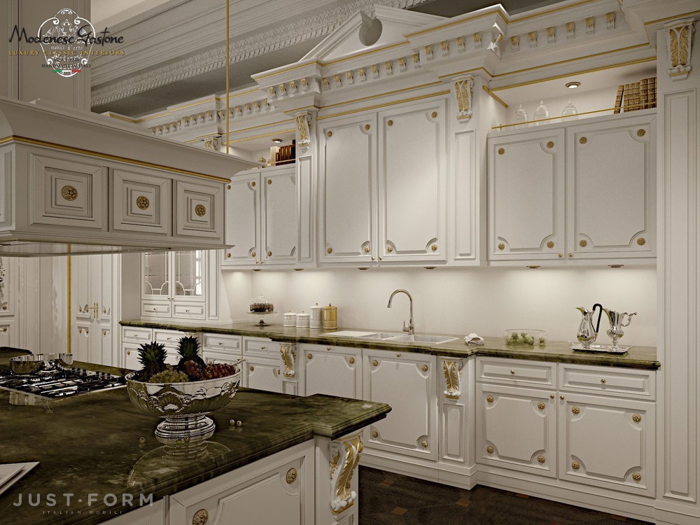 Кухонный гарнитур Romantica Ivory And Gold фабрика Modenese Gastone фотография № 4