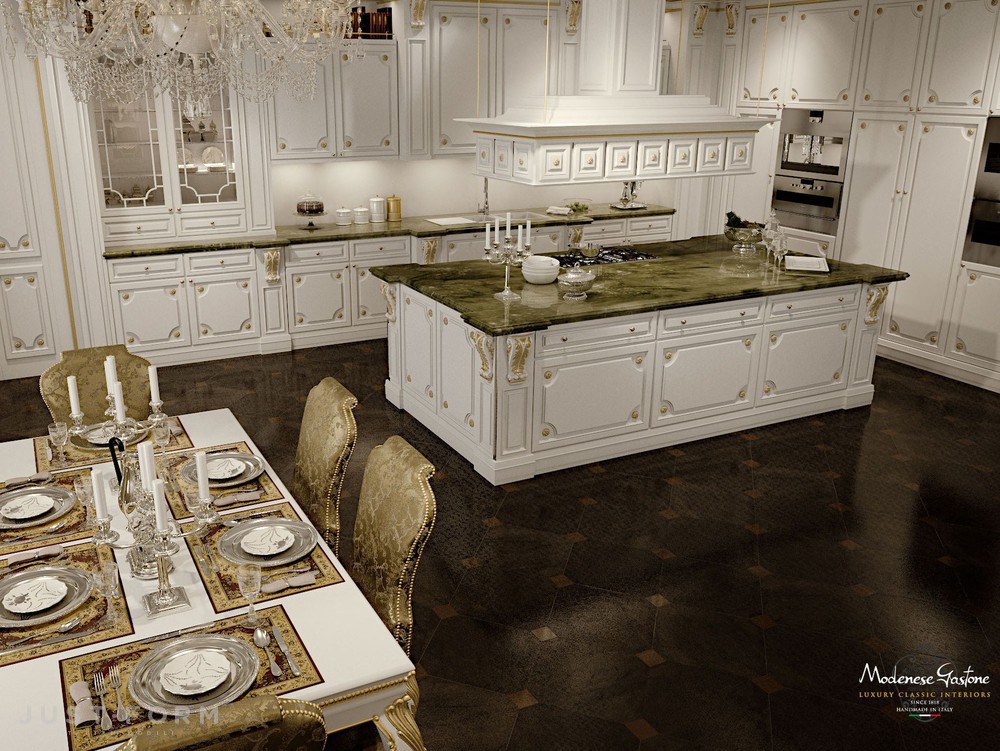 Кухонный гарнитур Romantica Ivory And Gold фабрика Modenese Gastone фотография № 6