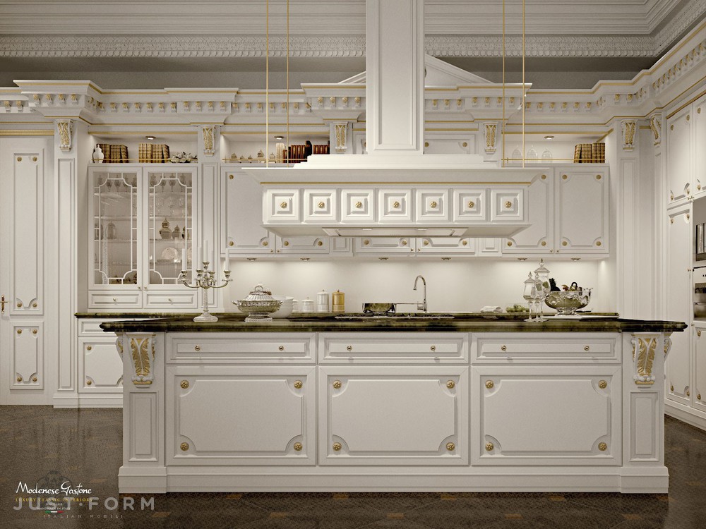 Кухонный гарнитур Romantica Ivory And Gold фабрика Modenese Gastone фотография № 2