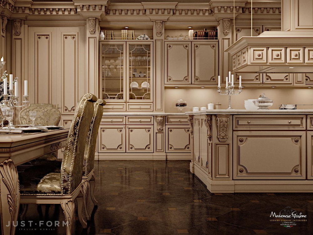 Кухонный гарнитур Romantica Lacquered And Patinated фабрика Modenese Gastone фотография № 1