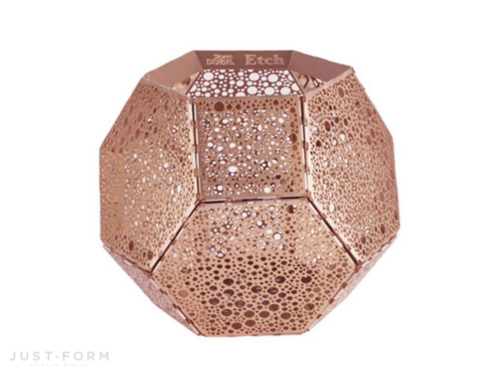 Подсвечник Etch Candle Holder Copper фабрика Tom Dixon фотография № 1