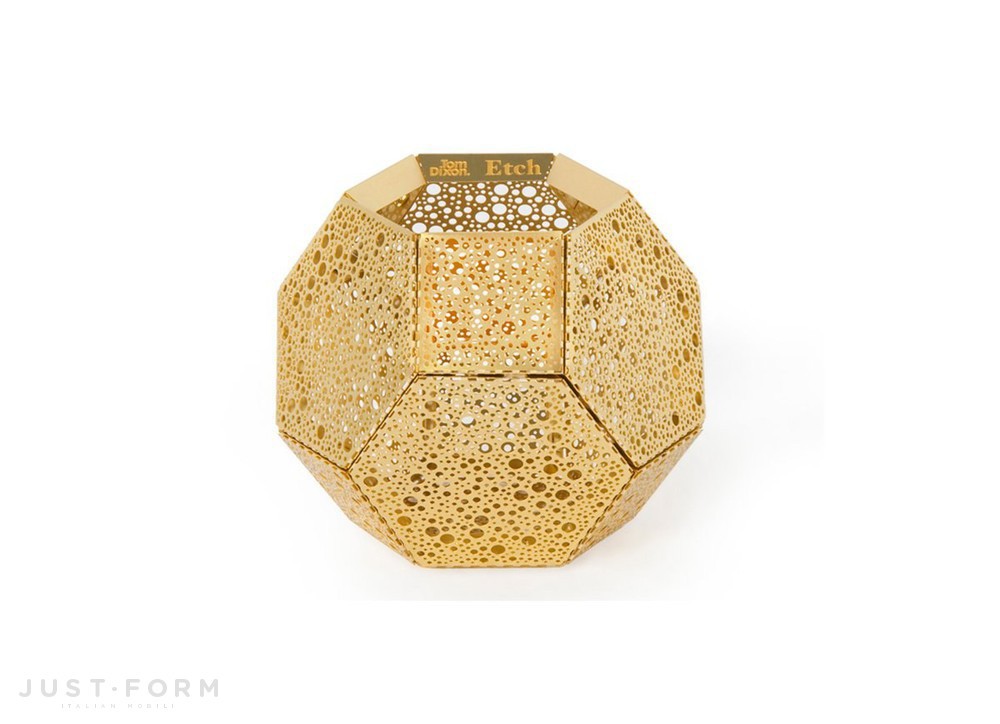 Подсвечник Etch Candle Holder Brass фабрика Tom Dixon фотография № 1