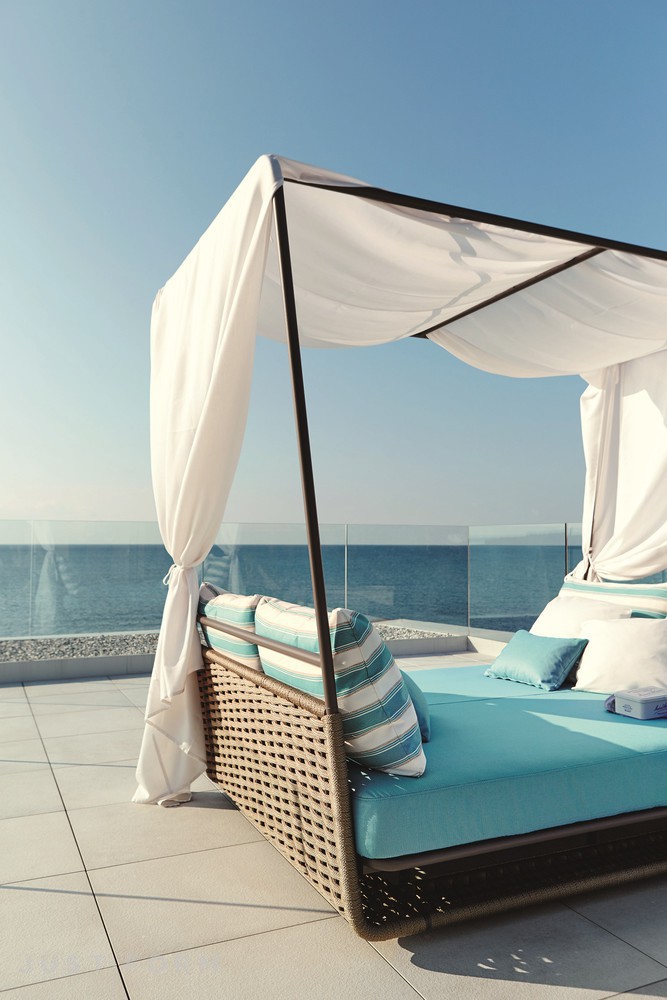 Садовая кровать Portofino фабрика Roberti Rattan фотография № 3