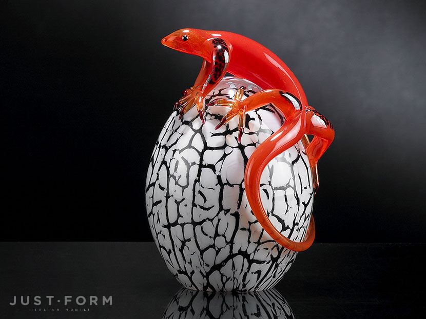 Декоративный предмет Small Egg With Geko фабрика VGnewtrend фотография № 1