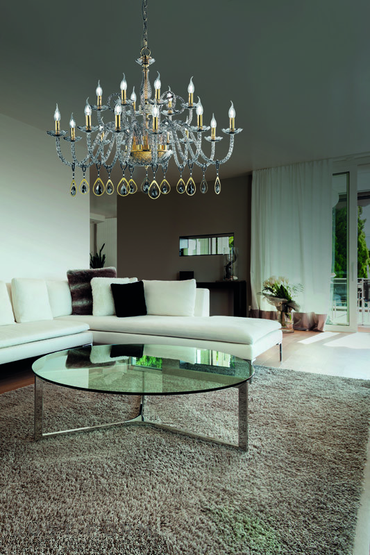 Подвесной светильник Euroluce Lampadari Toochic L12+6 фабрика Euroluce Lampadari srl фотография № 2