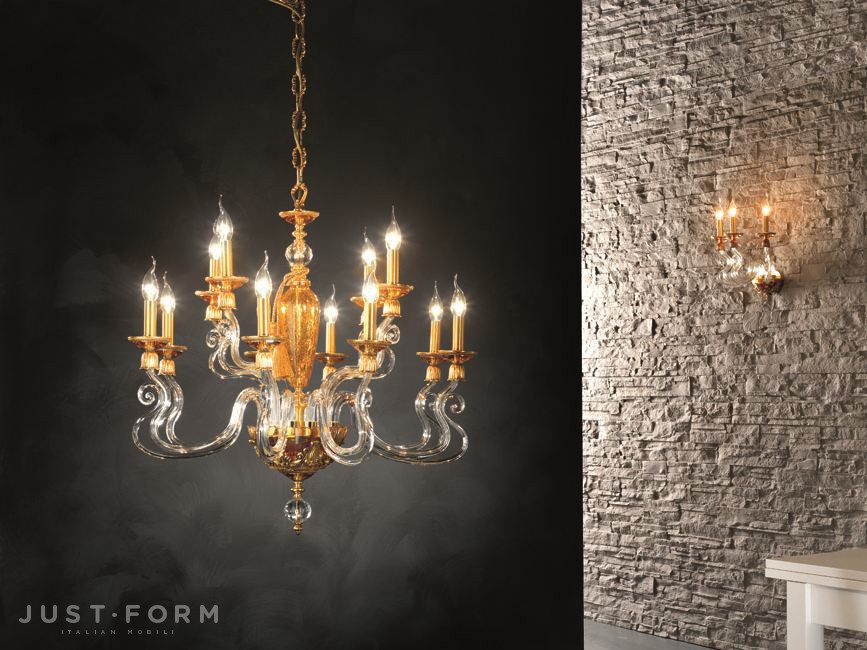 Подвесной светильник Euroluce Lampadari Barocco L8+4 фабрика Euroluce Lampadari srl фотография № 1