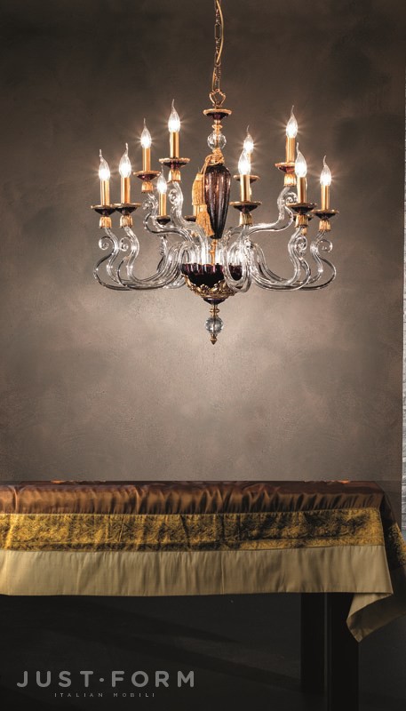 Подвесной светильник Euroluce Lampadari Barocco L8+4 фабрика Euroluce Lampadari srl фотография № 2