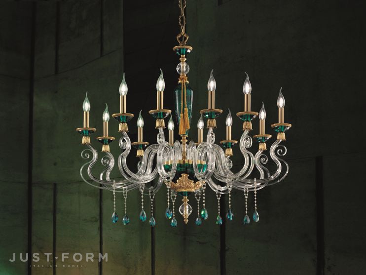 Подвесной светильник Euroluce Lampadari Barocco L12 фабрика Euroluce Lampadari srl фотография № 1