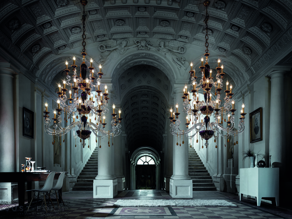 Подвесной светильник Euroluce Lampadari Barocco L12+12+6 фабрика Euroluce Lampadari srl фотография № 2