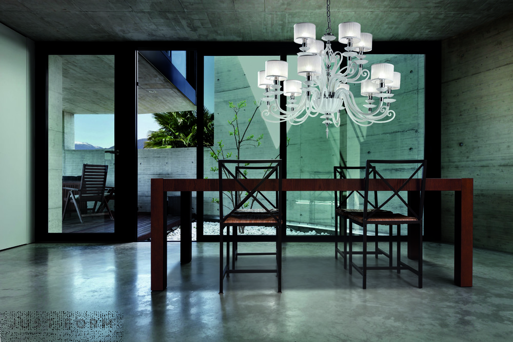 Подвесной светильник Euroluce Lampadari Alicante L8+4 фабрика Euroluce Lampadari srl фотография № 2