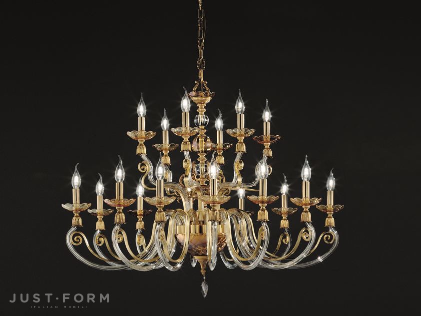 Подвесной светильник Euroluce Lampadari Lyra L12+6 фабрика Euroluce Lampadari srl фотография № 1