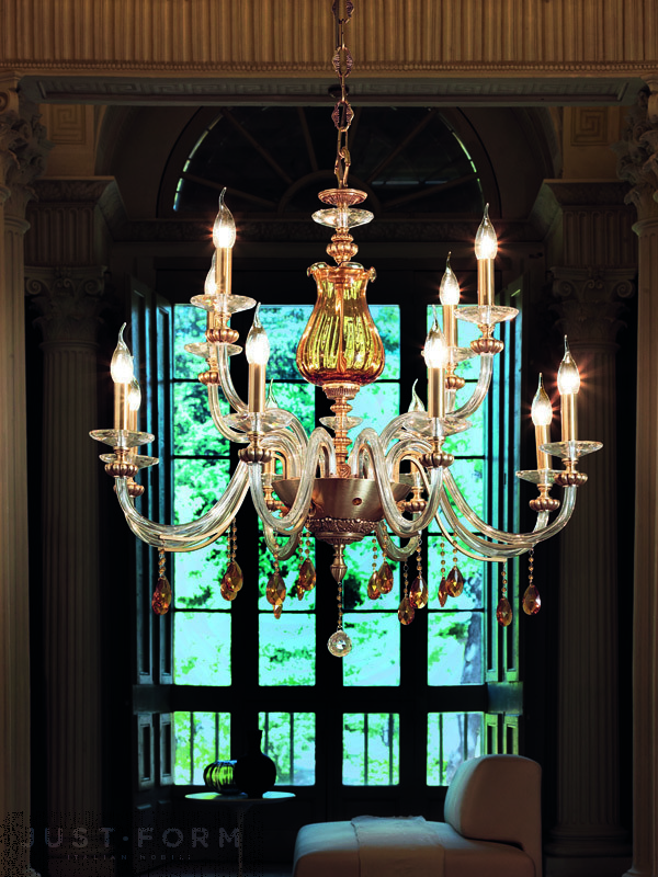 Подвесной светильник Euroluce Lampadari Flora L8+4 фабрика Euroluce Lampadari srl фотография № 2