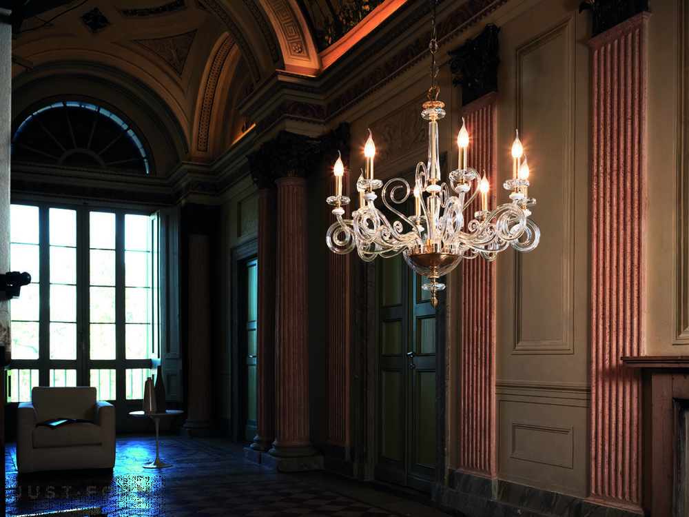 Подвесной светильник Euroluce Lampadari Cloe L8 фабрика Euroluce Lampadari srl фотография № 1