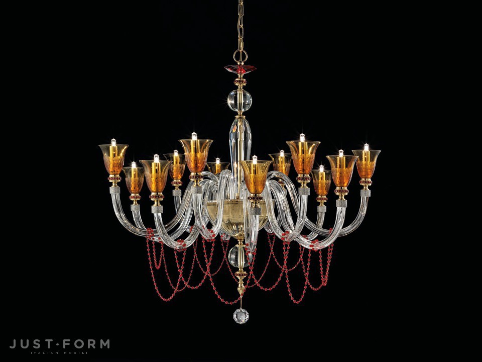 Подвесной светильник Euroluce Lampadari Claire L6+6 фабрика Euroluce Lampadari srl фотография № 1