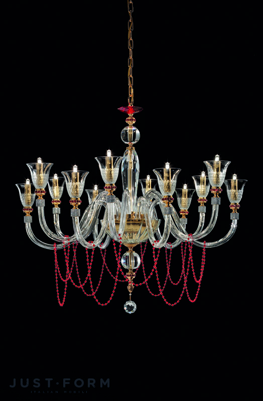Подвесной светильник Euroluce Lampadari Claire L6+6 фабрика Euroluce Lampadari srl фотография № 3