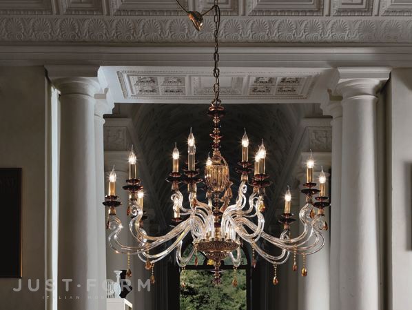 Подвесной светильник Euroluce Lampadari Elsa L10+5 фабрика Euroluce Lampadari srl фотография № 1