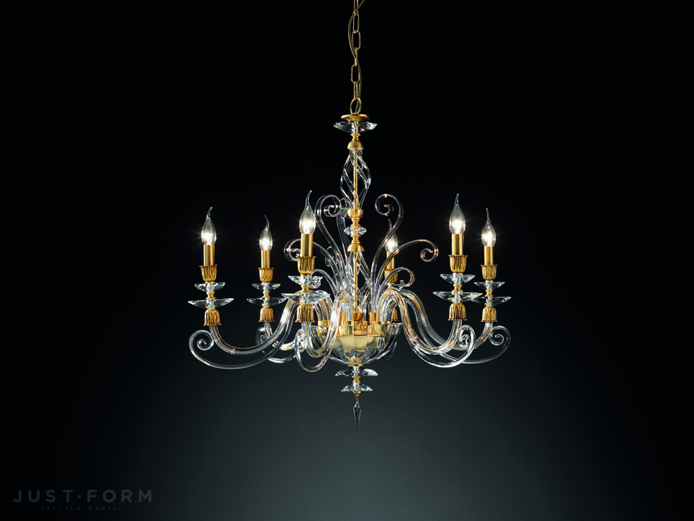 Подвесной светильник Euroluce Lampadari Alicante Satin L6 фабрика Euroluce Lampadari srl фотография № 1