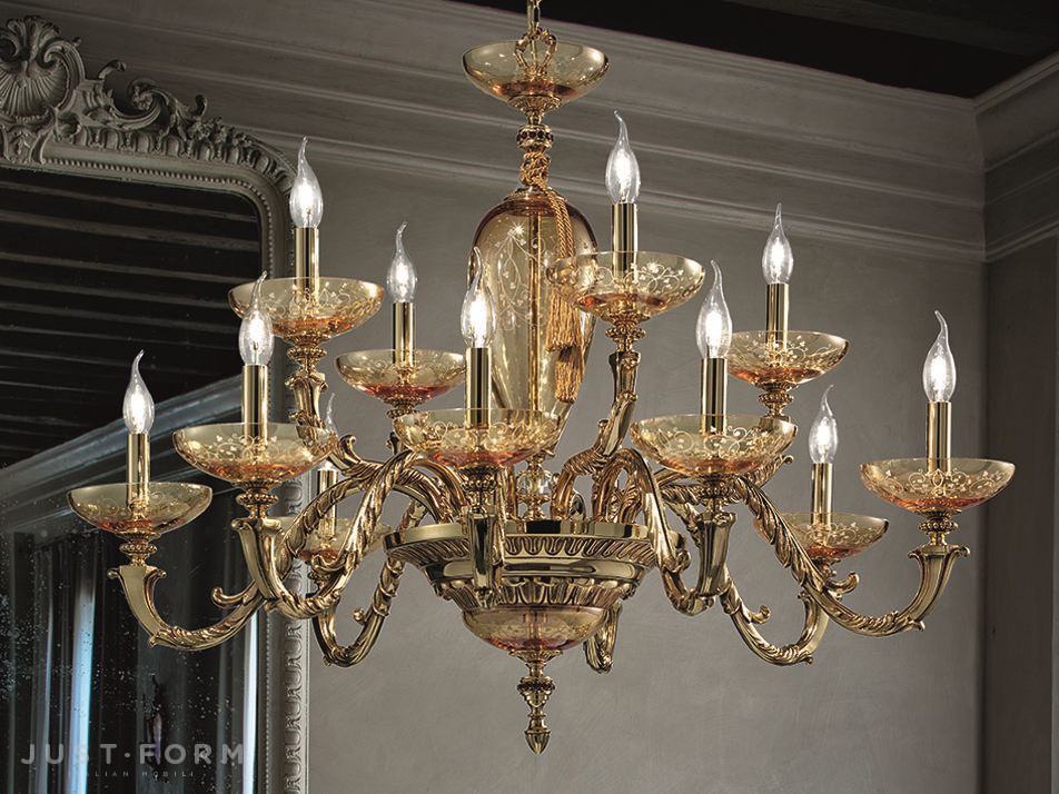 Подвесной светильник Euroluce Lampadari Aida L8+4 фабрика Euroluce Lampadari srl фотография № 1