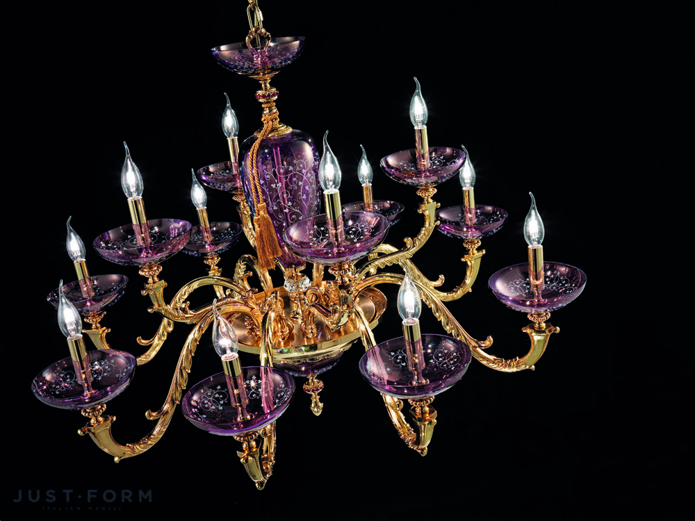 Подвесной светильник Euroluce Lampadari Aida L8+4 фабрика Euroluce Lampadari srl фотография № 2