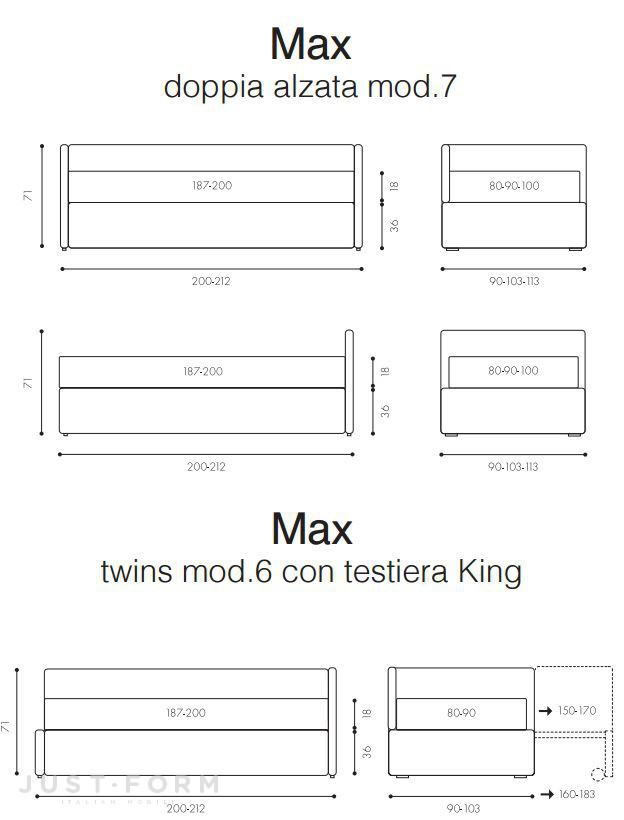 Кровать Max фабрика Twils фотография № 30