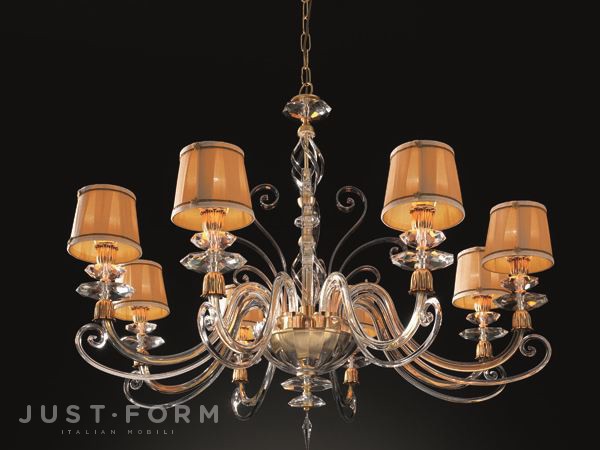 Подвесной светильник Euroluce Lampadari Alicante Satin L8 Shade фабрика Euroluce Lampadari srl фотография № 1