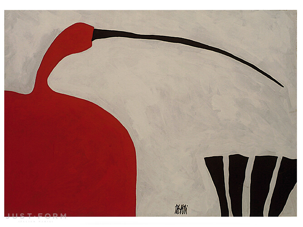 Картина Mirabili Red Ibis фабрика Formitalia Group фотография № 1