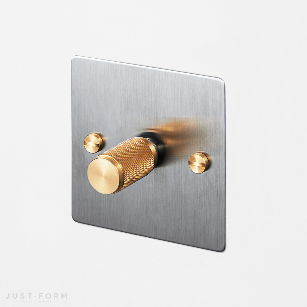 Одинарный диммер 1G Dimmer / Steel / Brass фабрика Buster + Punch фотография № 1