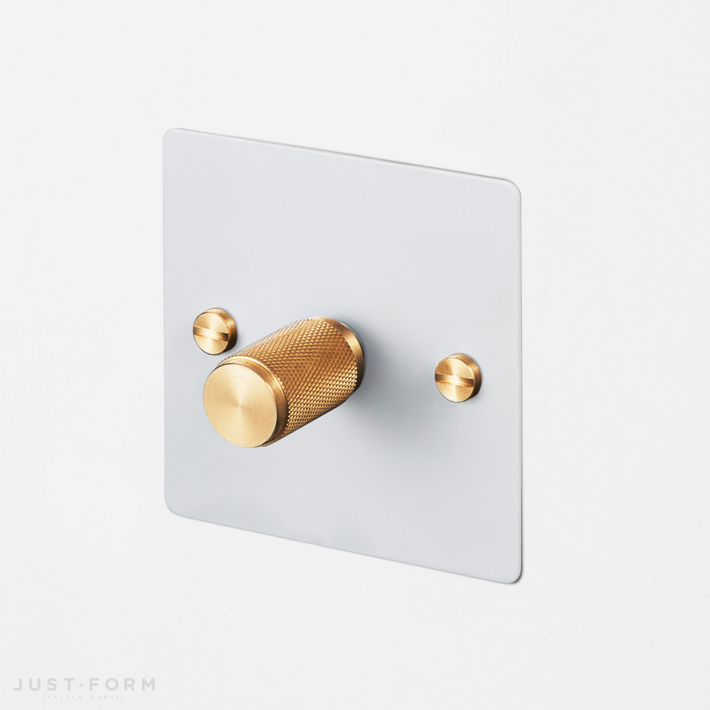 Одинарный диммер 1G Dimmer / White / Brass фабрика Buster + Punch фотография № 1