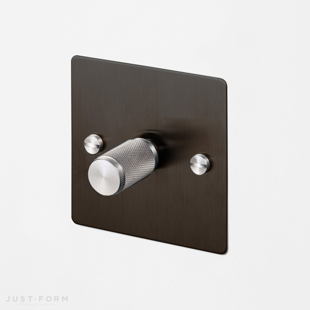 Одинарный диммер 1G Dimmer / Smoked Bronze / Steel фабрика Buster + Punch фотография № 1