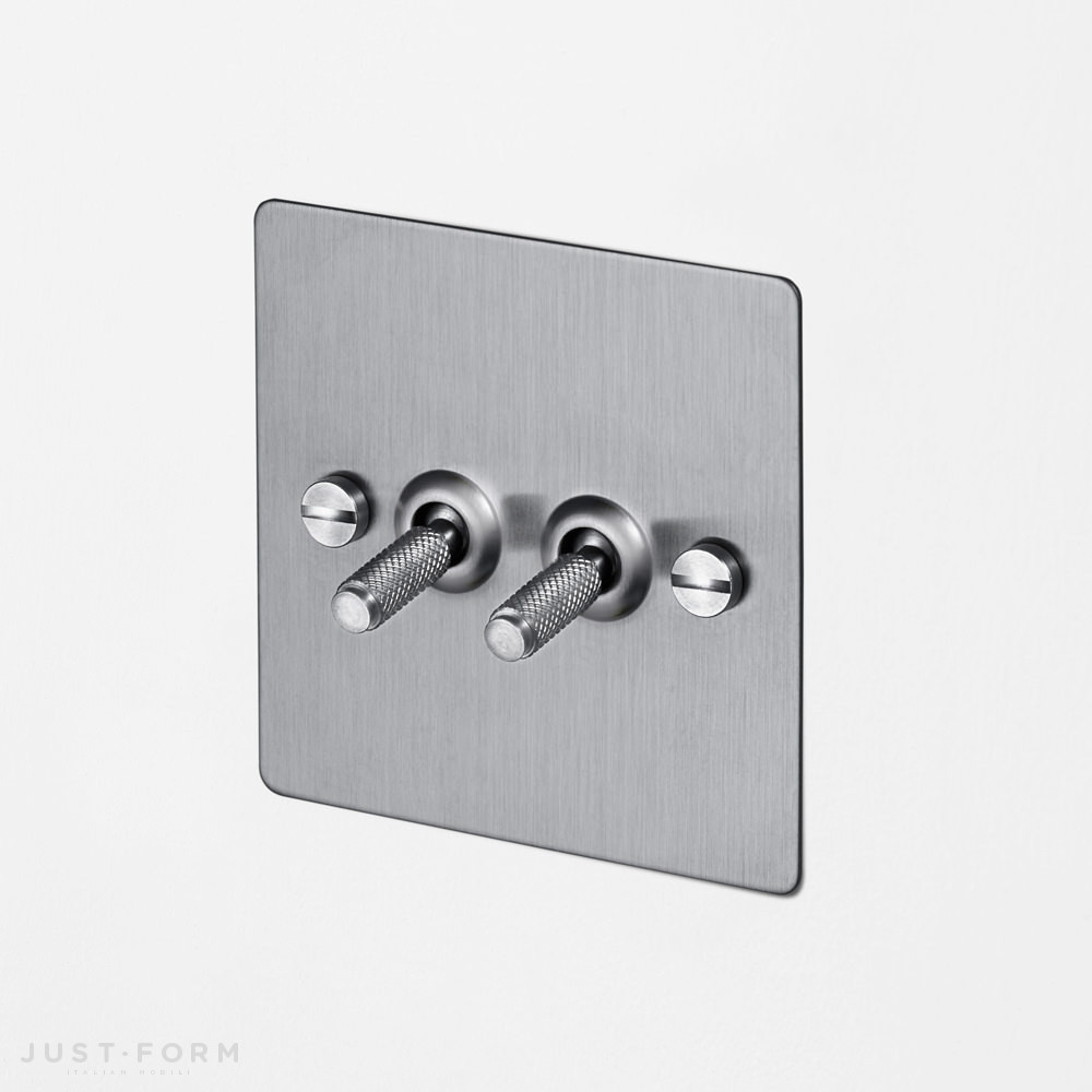 Двухтумблерный переключатель 2G Toggle Switch / Steel фабрика Buster + Punch фотография № 1
