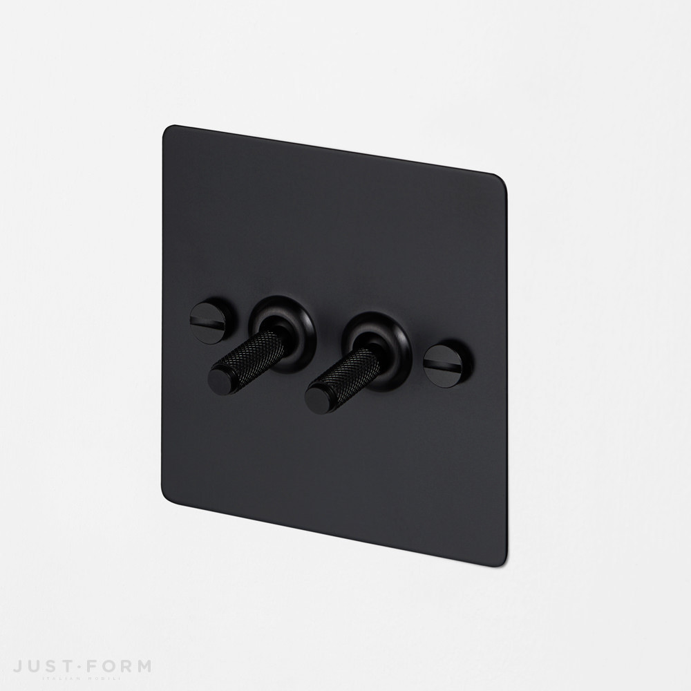 Двухтумблерный переключатель 2G Toggle Switch / Black фабрика Buster + Punch фотография № 1