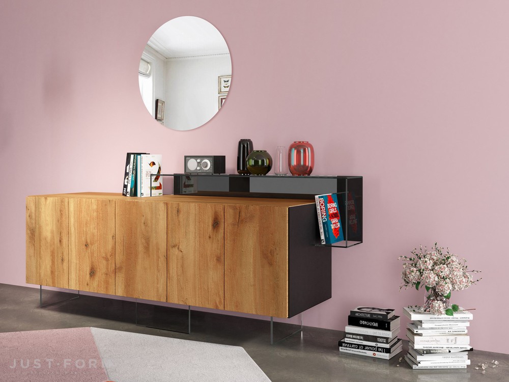 Тумба для гостиной 36 E8 Wildwood Glass фабрика Lago фотография № 1