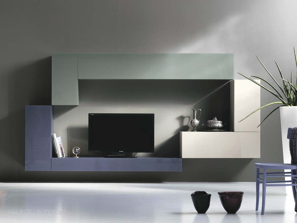 Стенка 36 E8 Lacquered And Glass фабрика Lago фотография № 7