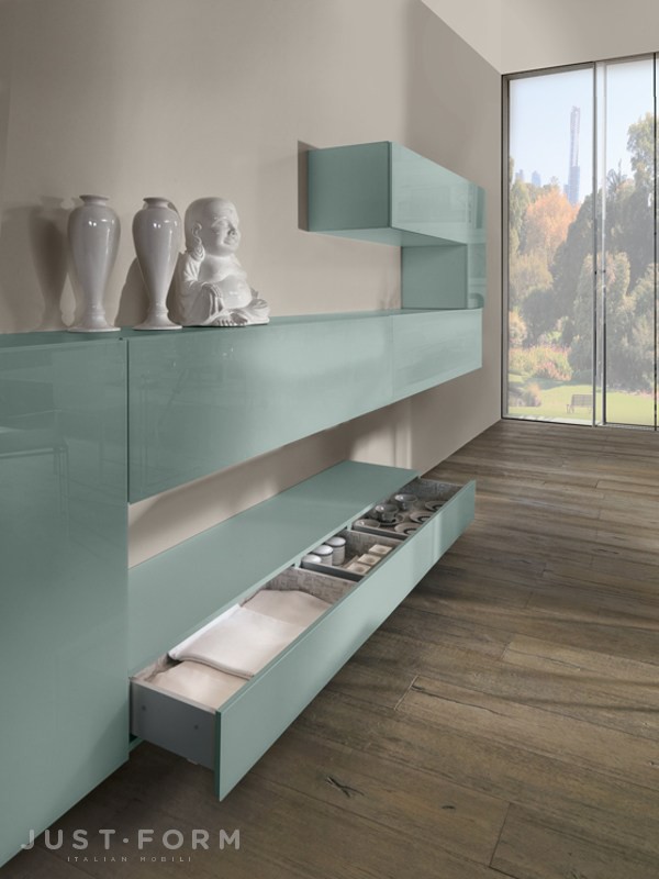 Стенка 36 E8 Lacquered And Glass фабрика Lago фотография № 13