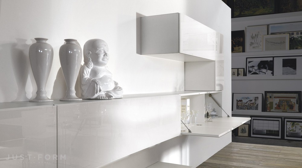Стенка 36 E8 Lacquered And Glass фабрика Lago фотография № 15