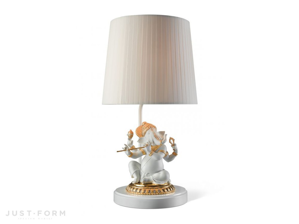 Настольный светильник Bansuri Ganesha Golden Luster фабрика Lladró фотография № 1