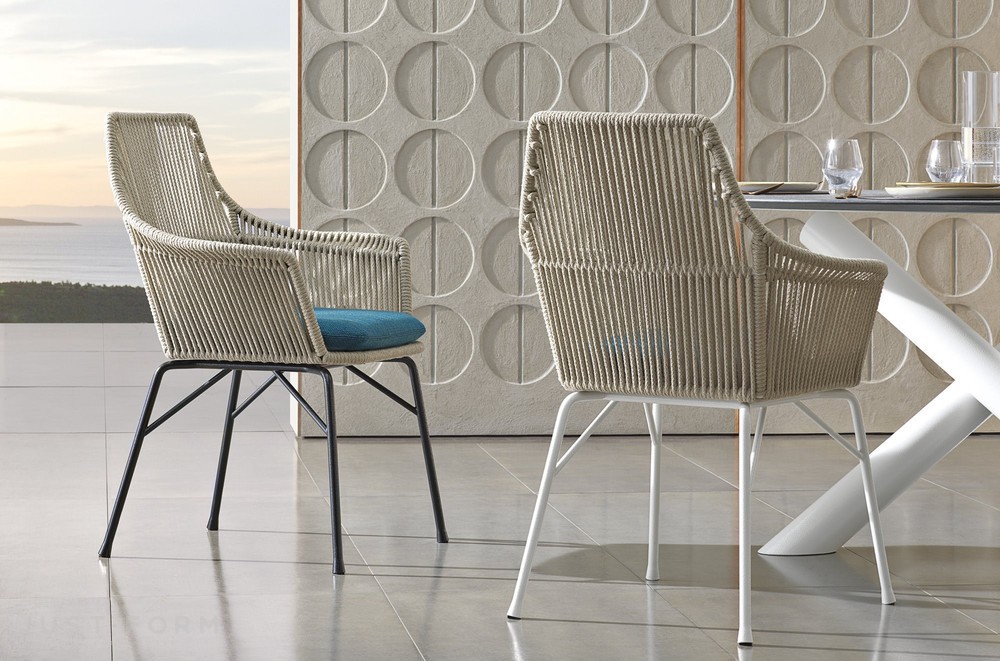 Садовый стул York Cord Outdoor фабрика Minotti фотография № 4
